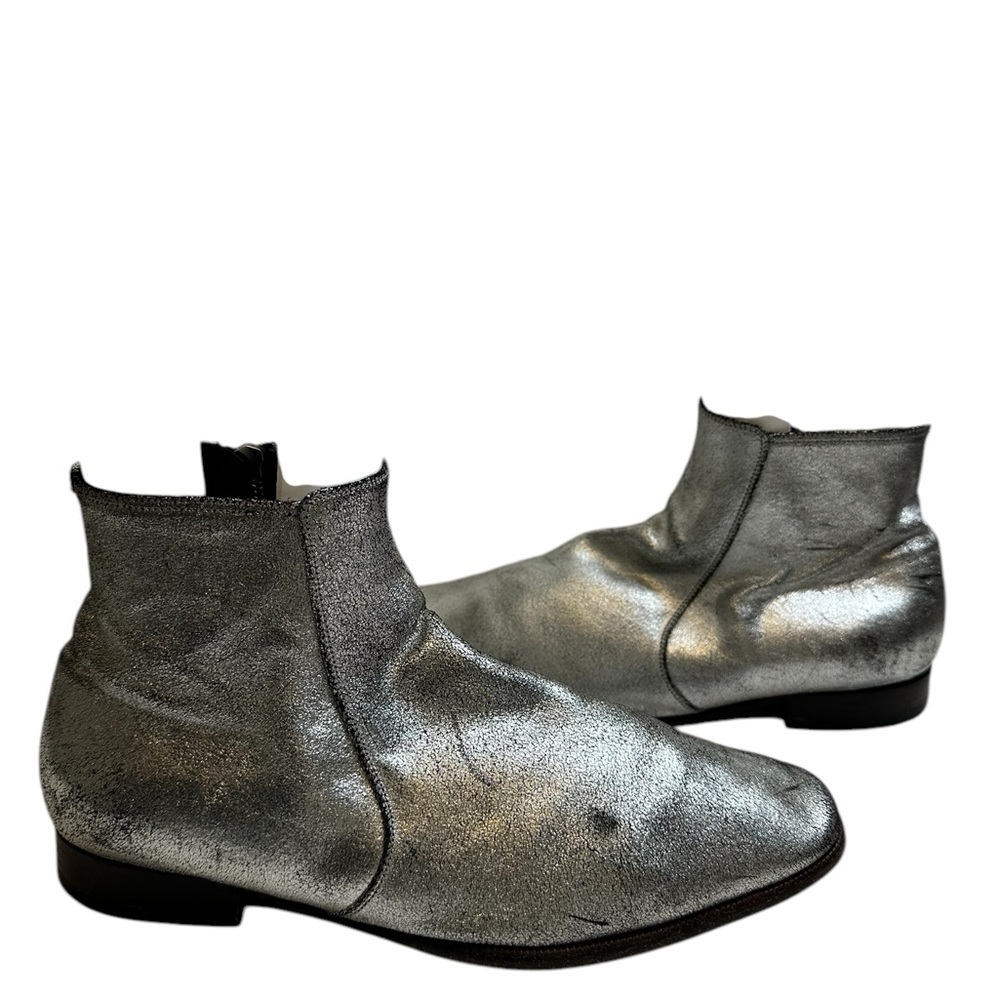 Tom Ford Silver distress ankle boots size 9 - Picture 11 of 16
